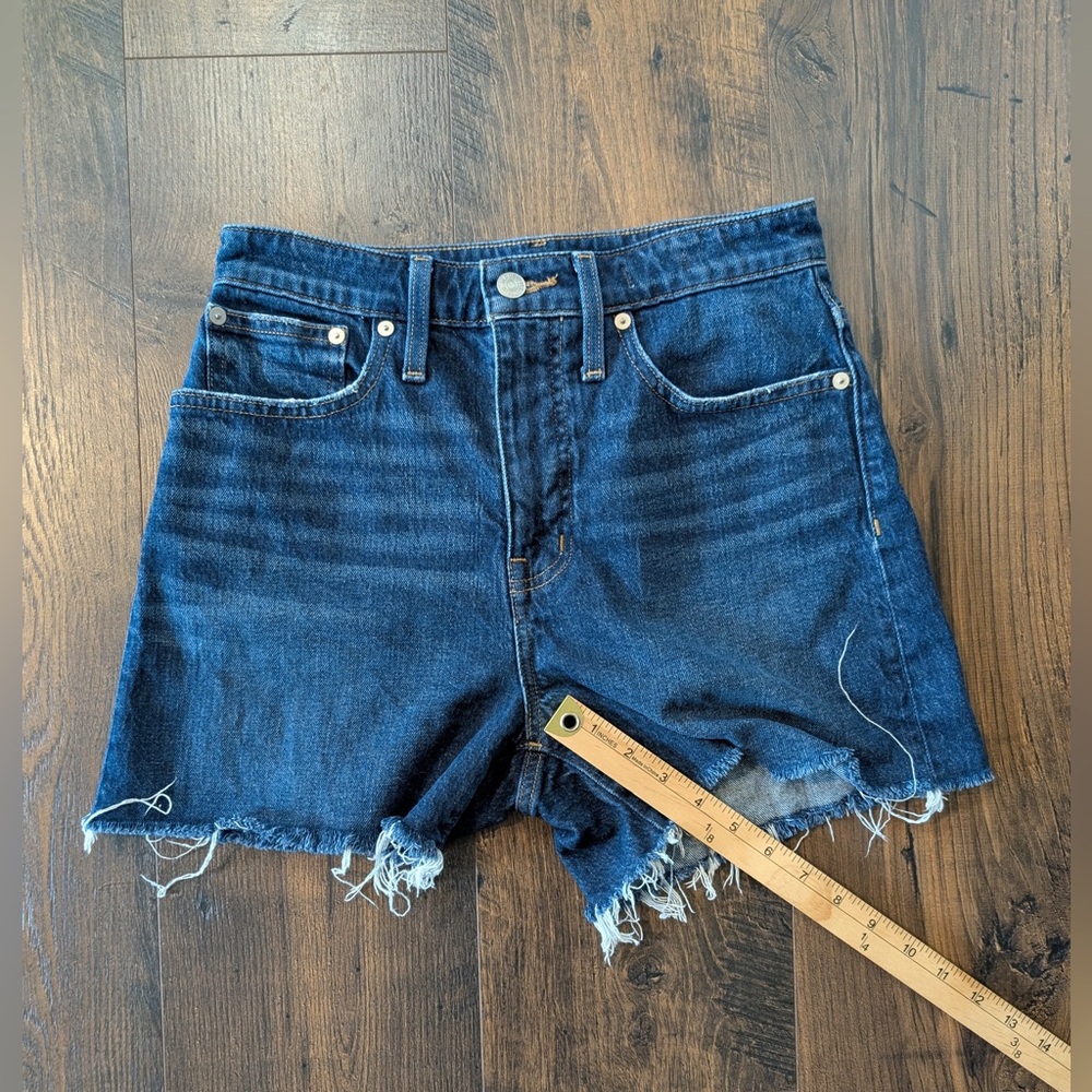 Madewell Curvy High-Rise Denim Shorts Canterdale Wash Size 27 - Picture 12 of 12